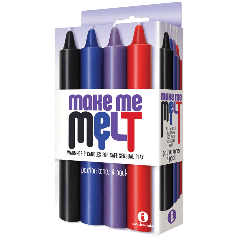 The 9's Make Me Melt Drip Candles-Passion Tones (4 Pack)